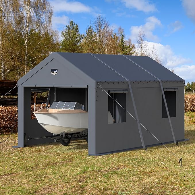 10x16 Carport Canopy, Heavy Duty Car Port, Portable Car Ports Garage - Image 7
