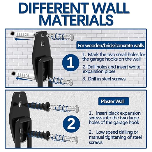 3-H Garage Wall Hooks 28 Pack, Garage Hooks Heavy Duty - Image 4
