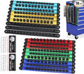 18-Piece Magnetic Socket Holder Organizer Set, Heavy Duty 1/2, 1/4-Inch Socket by SEDY