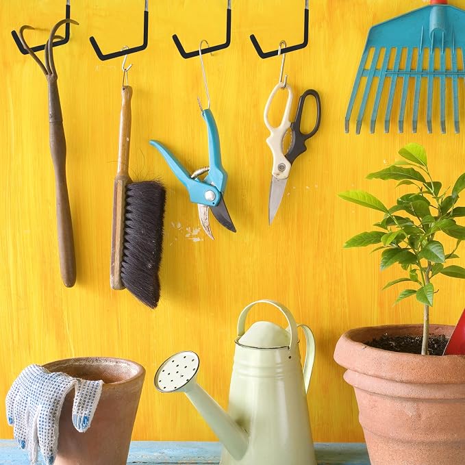 6 Pack Heavy Duty Rafter Hooks for Hanging Vinyl Coated Large S Hooks for - Image 6