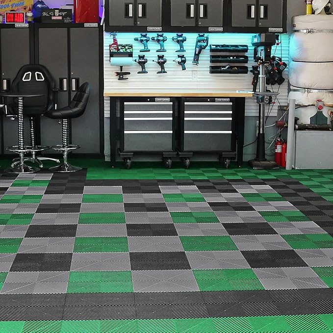VEVOR Interlocking Drainage Mat, 12” x 12” Modular Interlocking Cushion - Image 9