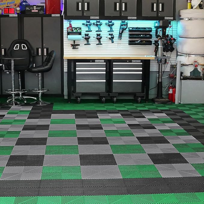 VEVOR Interlocking Drainage Mat, 15.7” x 15.7” Modular Interlocking Cushion - Image 8