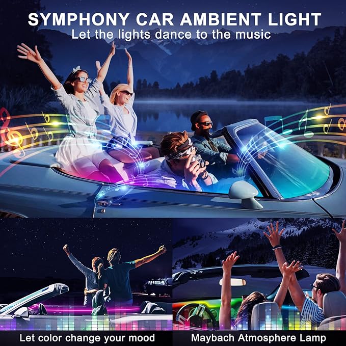 Dream+Color Acrylic Interior Car LED Strip Light - Image 7