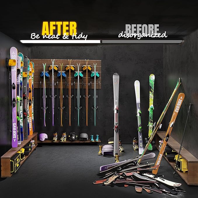 Ski & Snowboard Wall Rack for Garage - Image 3