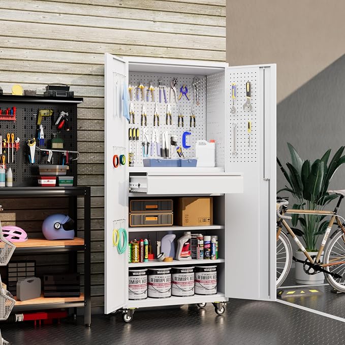 71" Metal Garage Storage Cabinet - Image 2