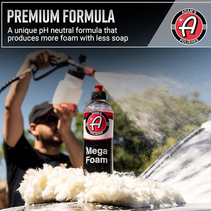Adam’s Mega Foam Car Wash Soap – pH Neutral, Ultra Concentrated - Image 4