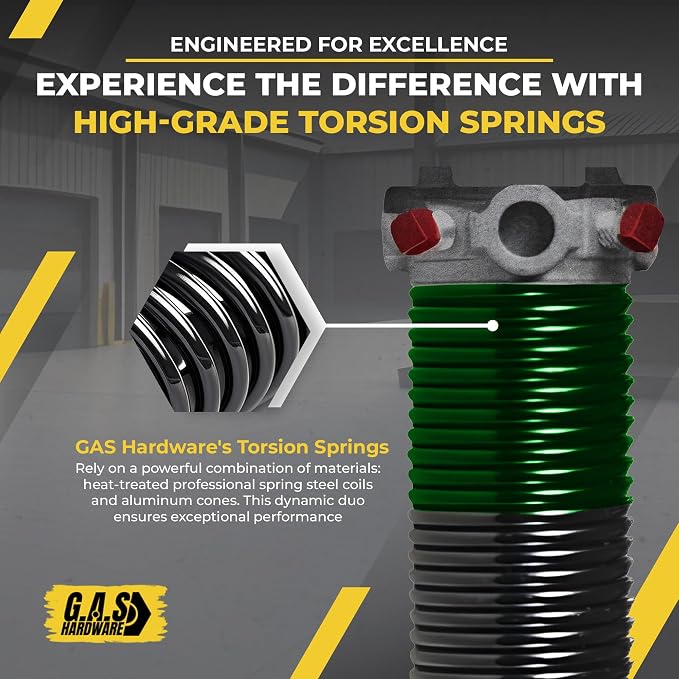 Garage Door Torsion Spring 243x1.75x35 Includes 1” Steel Bearing, and Winding - Image 6