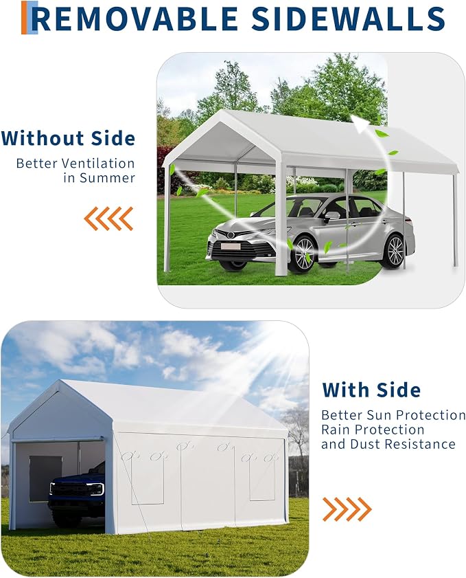 10 x 20ft Heavy-Duty Carport - Image 2