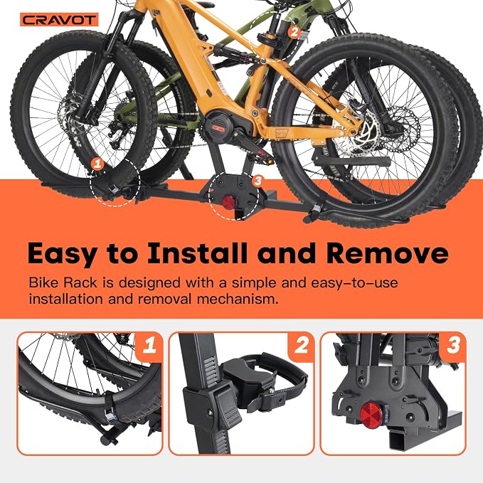 MagRack F2 Bike Rack, 200 lbs Electric Bike No Installation Bike Carrier - Image 7