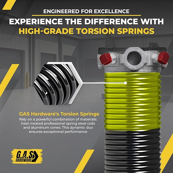 Garage Door Torsion Spring 207x1.75x26 Includes 1” Steel Bearing, and Winding - Image 6