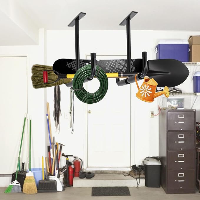 Sinoer Garage Storage Hooks Rack Ceiling, Wall Mounted Hooks, Heavy Duty - Image 4
