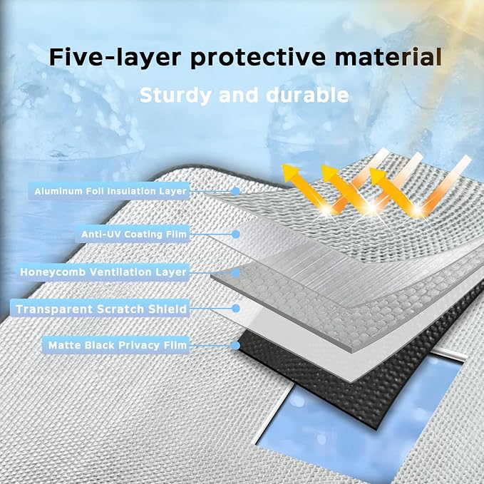 Windshield Sun Shade for Honda Civic 2016-2021 - Image 4