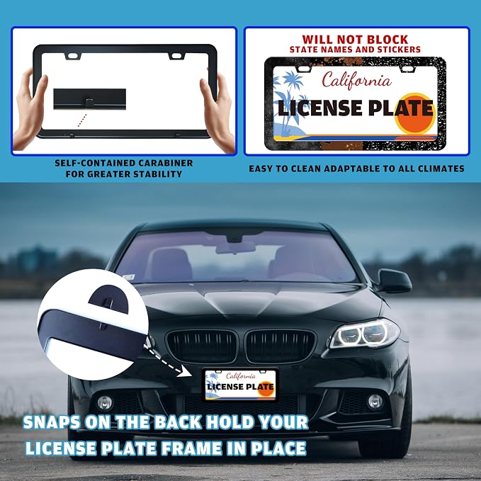Mama Bear License Plate Frame Beautiful Flowers - Image 5