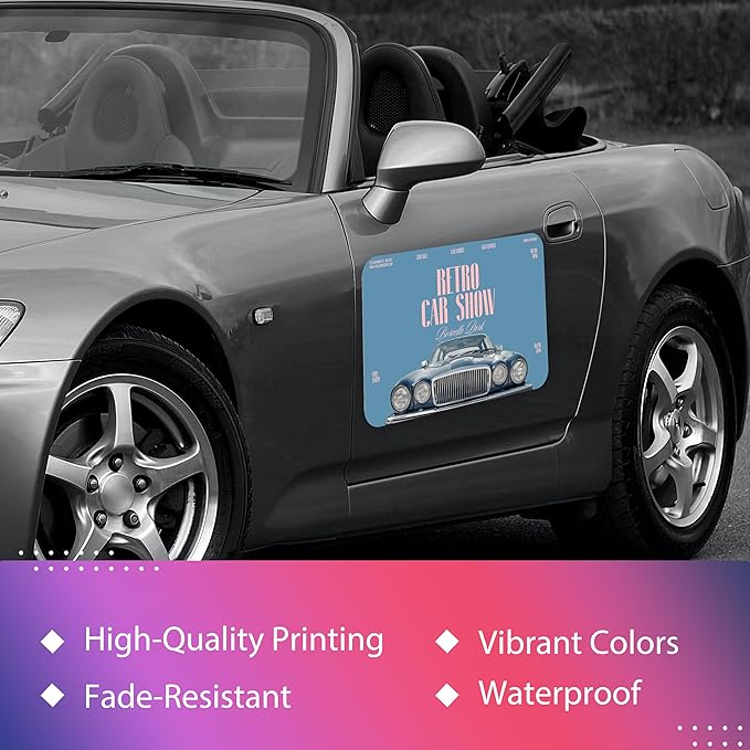 Custom Car Magnet for Business 2 Pack | Personalized Logo, and Image Reflective - Image 2