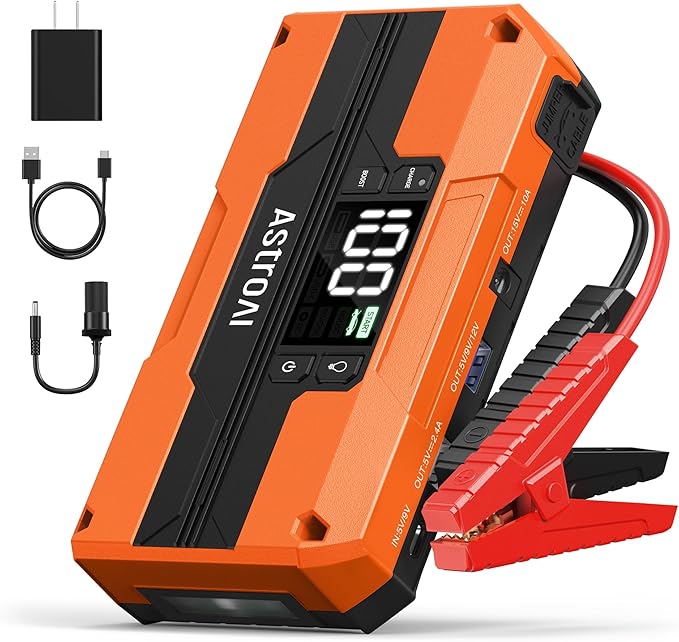 AstroAI T8 Car Jump Starter, 2500A 8-in-1 Jump Box by AstroAI