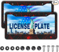 Custom License Plate Frame Red and Black License Plate Frames Red Spider Web by Unknown