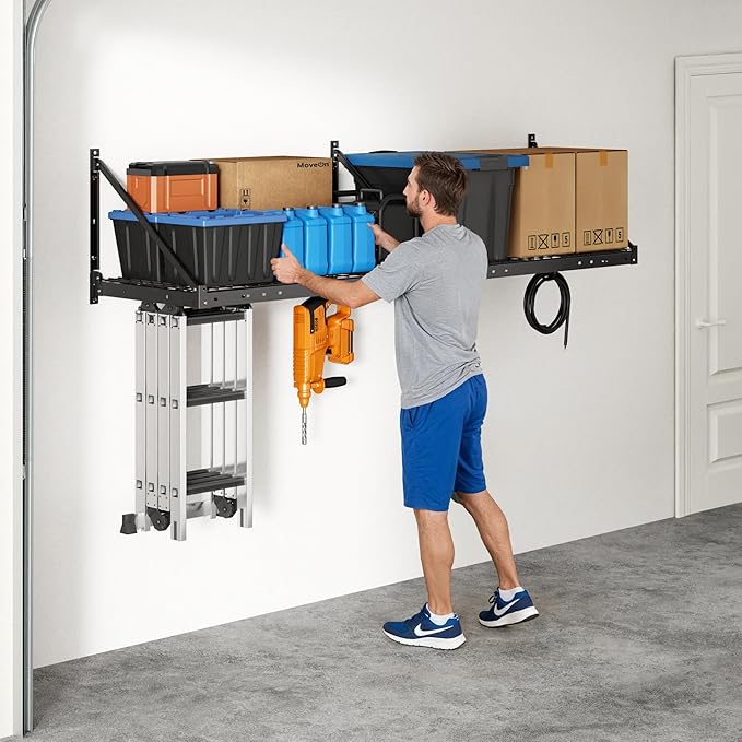 FLEXIMOUNTS 2-Pack 2x4ft Garage Wall Shelving - Image 9