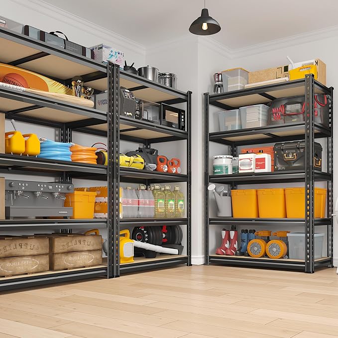 REIBII 2020LBS Garage Shelving Heavy Duty 5 Tier Storage Shelves Adjustable - Image 2