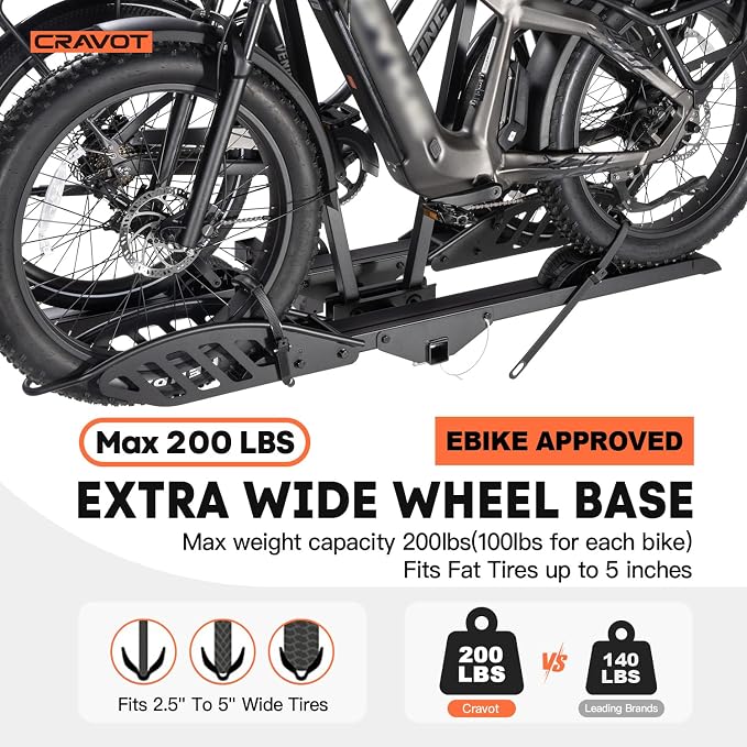 CyberRack E1 Hitch 1-EBike Rack - Image 3