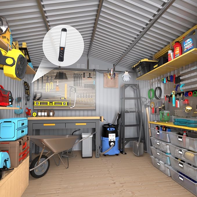 10x8 FT Outdoor Storage Shed, Metal Garden Shed - Image 6
