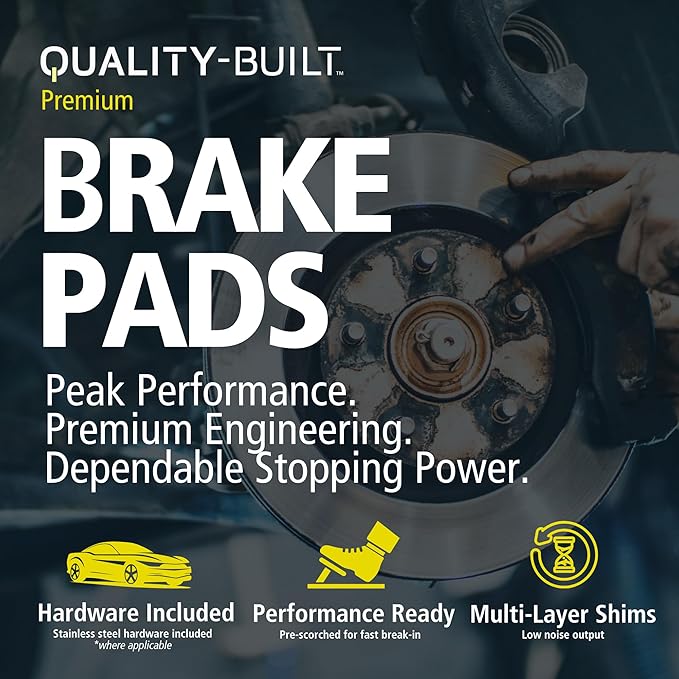 Premium Semi-Metallic Rear Brake Pads Compatible - Image 5