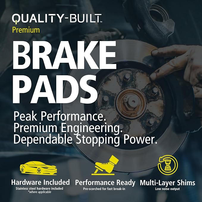 Premium Semi-Metallic Rear Brake Pads Compatible - Image 4