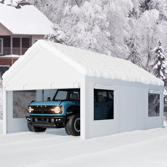 Walsunny Carport 10x20ft Heavy Duty Carport Canopy - Image 7