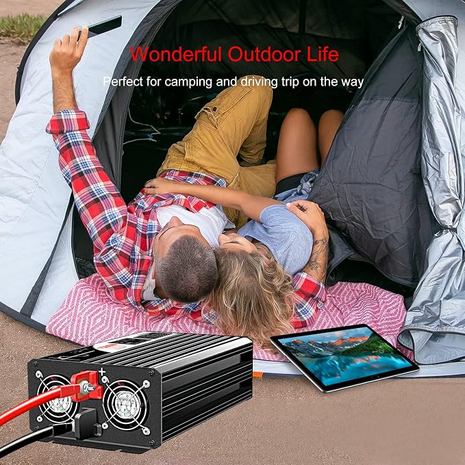 Xijia 1500W Pure Sine Wave Inverter DC 60v to 120v Inverter 60HZ Solar Converter - Image 6