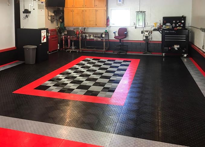 GarageTrac Diamond, Durable Interlocking Modular Garage Flooring Tile - Image 2