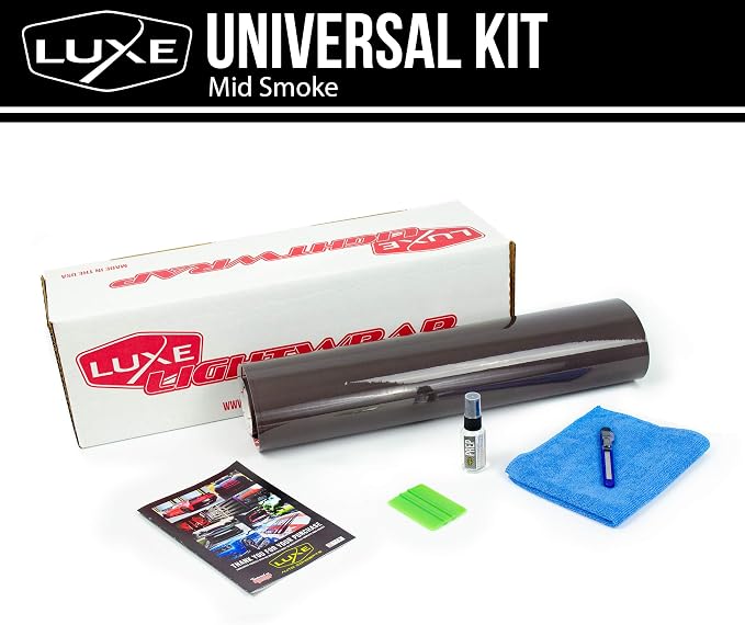 Luxe LightWrap Mid Smoke Gloss Universal Headlight Tail Light Tint Kit - Image 2