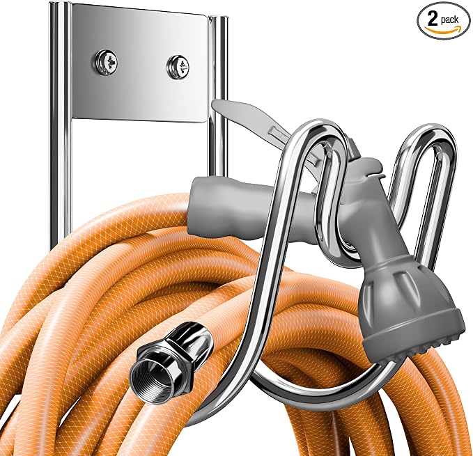 Stainless Steel Garden Hose Holder by Josmimic