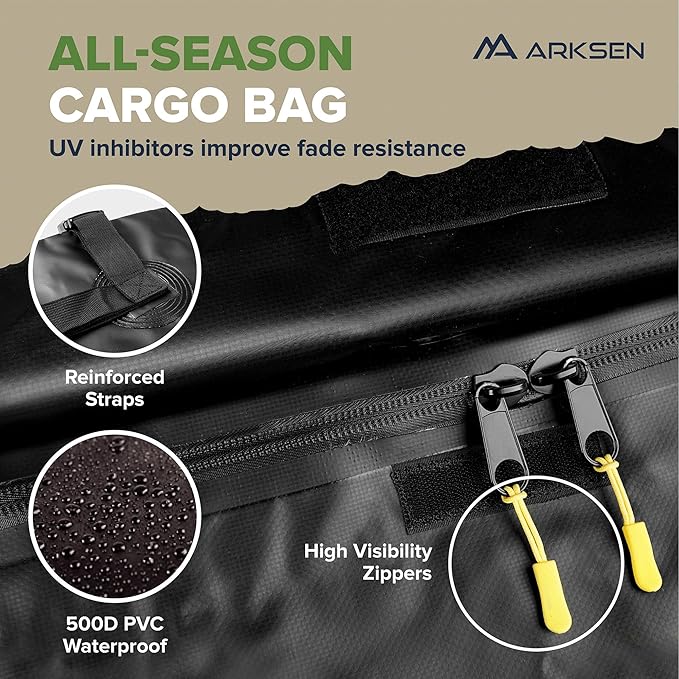ARKSEN 64 x 39 x 6 Inch Universal 150LB Heavy Duty Roof Rack Cargo - Image 4