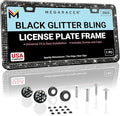 Elegant Bling License Plate Frame by MegaRacer