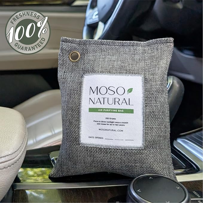 Moso Natural Air Purifying Bag 200g | Premium Bamboo Charcoal Odor Absorber - Image 3