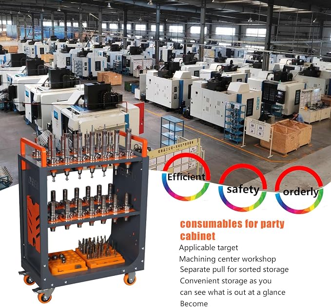 BT50 CNC Tool Holder Transfer Cart, Tool Holder Station - Image 6