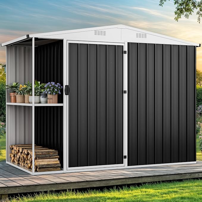 DWVO 8 x 4 ft Outdoor Storage Shed - Image 2