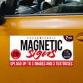 2 Pack, Personalized Magnetic Signs by BasicFundamentals