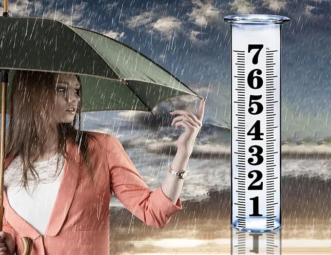 JMBay 7 Inch Plastic Rain Gauge Replacement Tube, Upgrade Freeze Proof Outdoor - Image 6