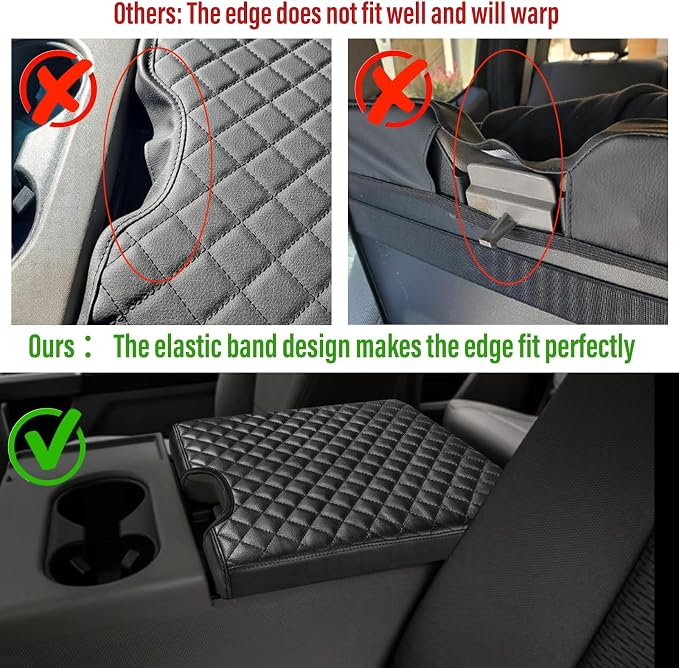 Center Console Cover for Ford F150 2015-2022, F250 F350 F450 F550 2017-2022 - Image 3