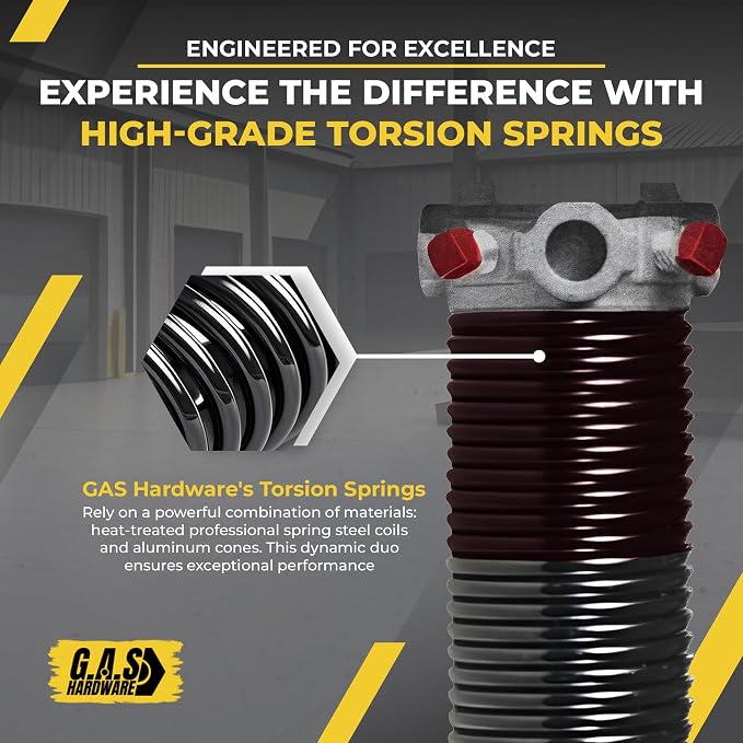 Garage Door Torsion Spring 234x1.75x29 Includes 1” Steel Bearing, Non-Slip - Image 6