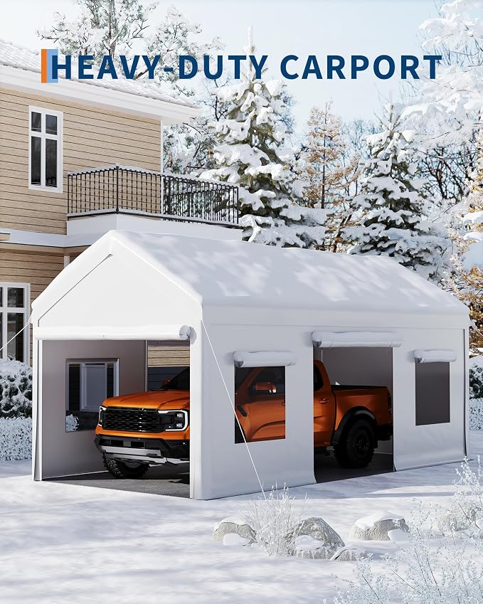 10x20 Ft. Metal Carport Garage - Image 6