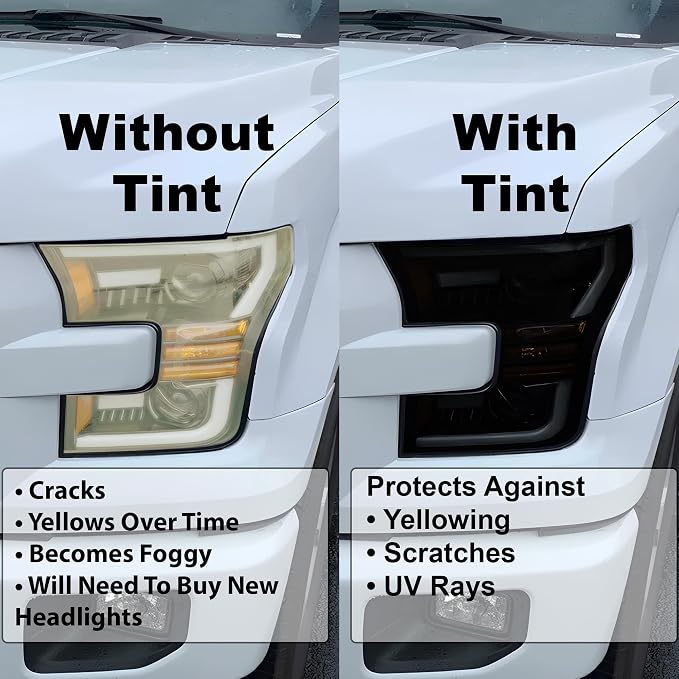 BOGAR TECH DESIGNS Full Headlight Head Light Tint Kit Compatible - Image 4