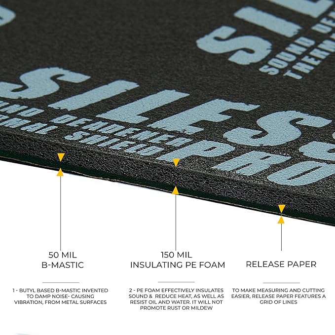Siless LinerPRO 2in1 200 mil 36 sqft Car Sound Deadening & Heat Insulation - Image 2