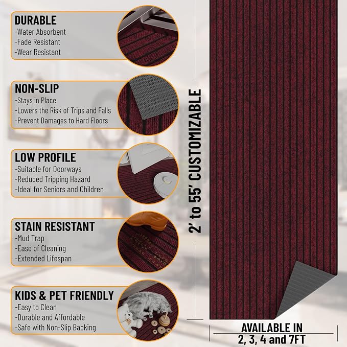 Ottomanson Mud Mat 2' x 2' Entryway Rug - Image 3