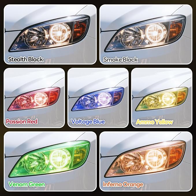 Lypumso 16 x 60 Inches Headlight Taillight Car Tint Vinyl Film, Self Adhesive - Image 7