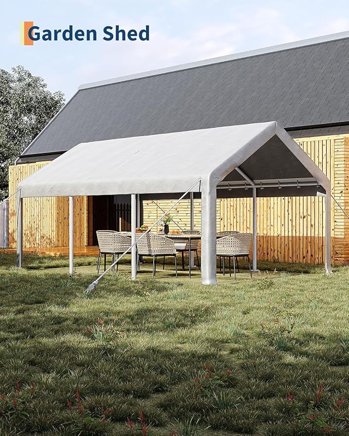 12 x 20ft Heavy-Duty Carport Canopy - Image 2