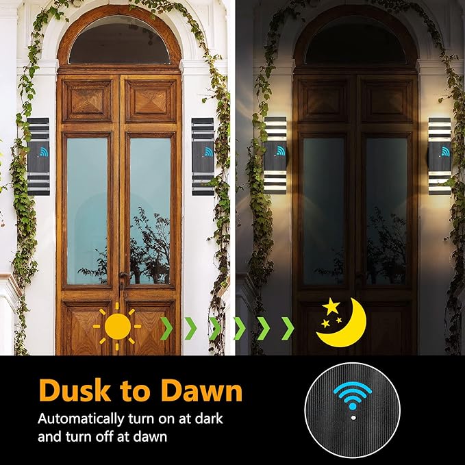 tewei 4 Pack Dusk to Dawn Outdoor Light Fixture - Image 3