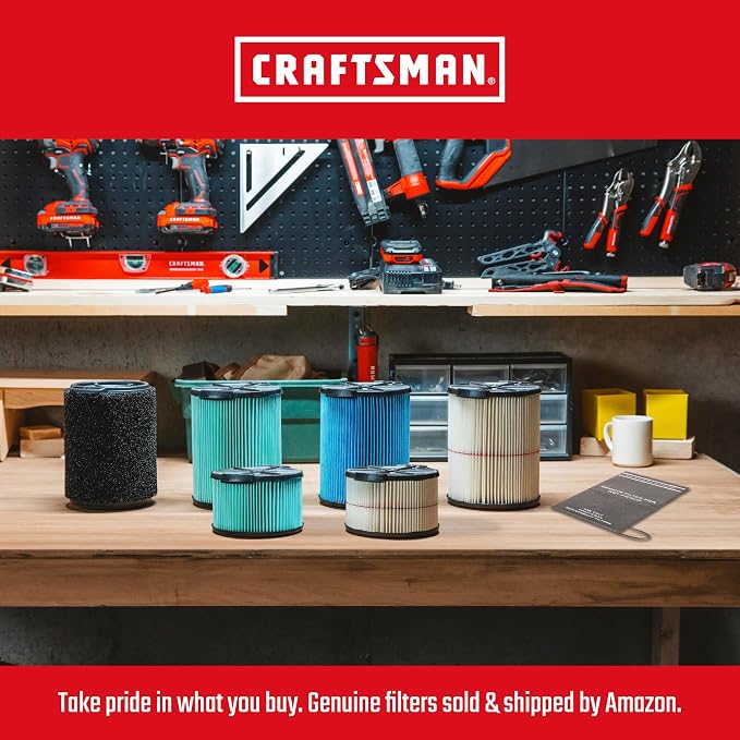 CRAFTSMAN CMXEVBE17590 9 Gallon 4.25 Peak HP Wet Dry Vac, Portable Shop Vacuum - Image 7
