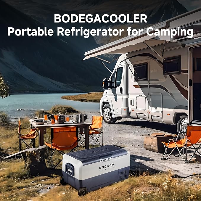 BODEGACOOLER 12 Volt Car Refrigerator, 38 Quart Portable Freezer Fridge - Image 6