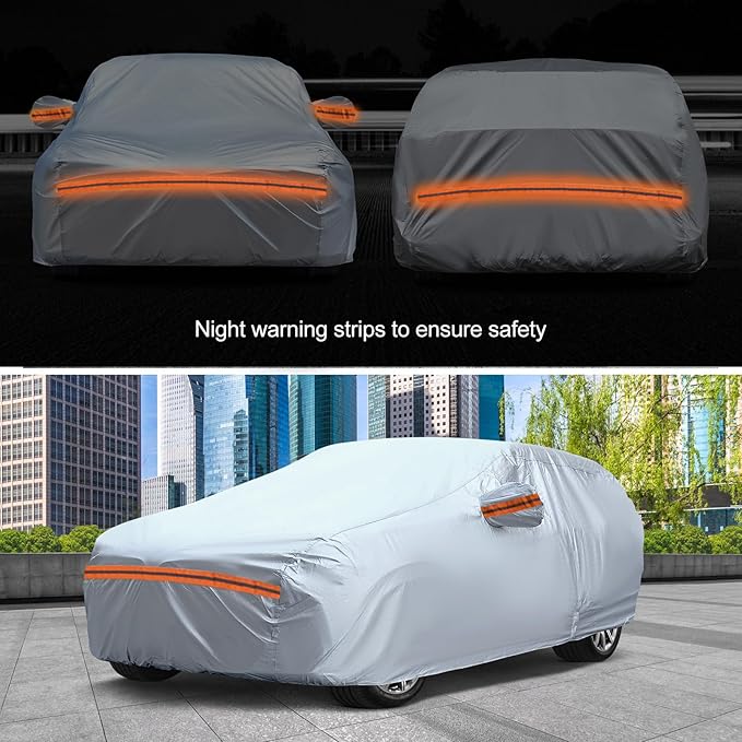 KEYOOG 6-Layer Full Car Cover is All-Weather Waterproof, Fit - Image 7